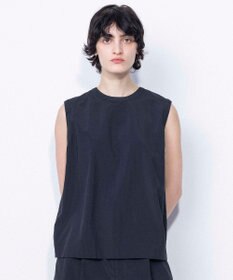 NAVE 【ReNAVE・洗える/撥水加工/接触冷感/UVケア/セットアップ】ナイロンタスラン ノースリブラウス