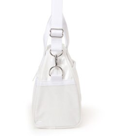 LeSportsac ROUND SM SATCHEL/ホワイトグリマーシャイン