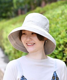ATRENA 体感-10℃コカゲル リネンエッジアップハット