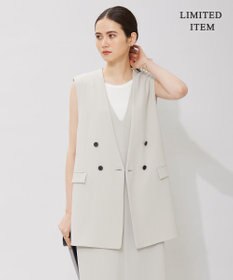 ICB 【WEB限定・洗える】BackSatinGeorgette ノーカラージレ