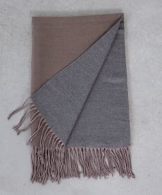 Tiaclasse 【洗える】リバーシブルデザイン大判マフラー