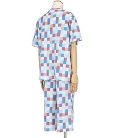 ワコール／睡眠科学 パジャマ 綿100%(本体) 天竺素材 5分袖 半袖 7分丈 メンズ YGT154 睡眠科学／ワコール