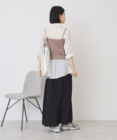 AMERICAN HOLIC ウエストタックシアーストライプシャツ