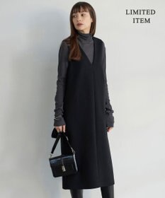 ICB L 【WEB限定・洗える】 コットンダンボール ジャンパースカート ワンピース