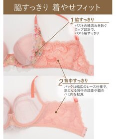 Wing Wing Lesiage　【2820シリーズ】　ブラジャー　脇すっきりの着やせシルエット　背中の段差軽減　ウイング／ワコール　PB2821