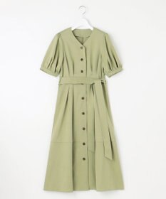 Feroux 【洗える】パフスリーブシャツ ワンピース