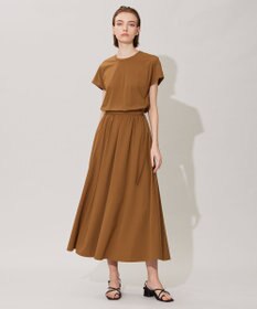 ICB 【接触冷感・UVカット・速乾・洗える】マットスキューバ フレアスカート