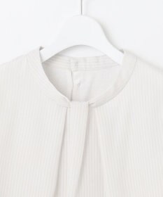 J.PRESS LADIES L シャドーストライプ ボウタイ風 カットソー