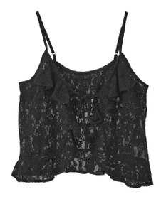 Green Parks レースフリルキャミビスチェ