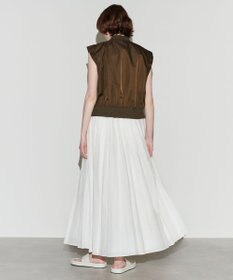 NAVE 【Nave　洗える】リサイクルツイル ノースリーブブルゾン