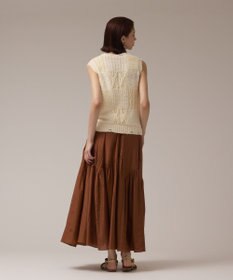 GRACE CONTINENTAL パッチワークニットトップ