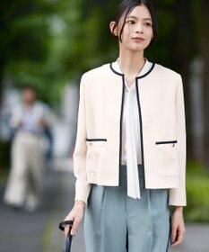 ICB ストレッチシルキーツイル タイブラウス
