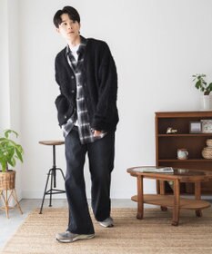 WEGO モヘアライクBIGカーディガン