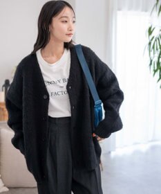 WEGO モヘアライクBIGカーディガン