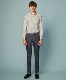 JOSEPH ABBOUD 【ウエストも伸びる！/ストレッチ】ミックスリネンシャンブレーパンツ