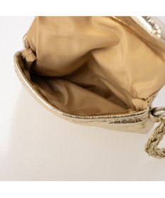 UNBILLION カシュカシュ cachecache / メタリックニットスマホショルダーバッグ