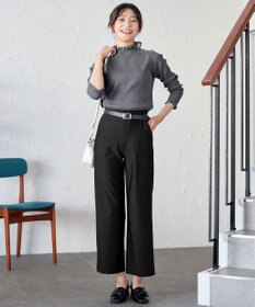 Tiaclasse 【安田美沙子さん着用・選べる2type・洗える】 フリルニットトップス