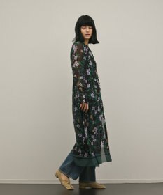 GRACE CONTINENTAL ドロストティアードフレアワンピース