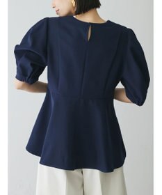 Green Parks AnriettMusee パフスリーブペプラムブラウス