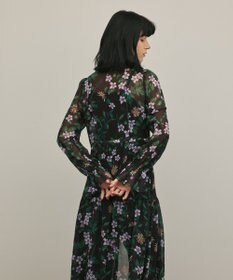 GRACE CONTINENTAL ドロストティアードフレアワンピース