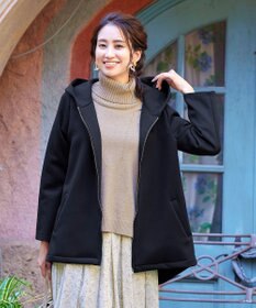 Tiaclasse 【洗える】もっちり柔らかいリブタートルプルオーバーニット