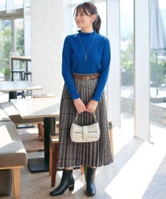 Tiaclasse 【安田美沙子さん着用・選べる2type・洗える】 フリルニットトップス