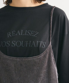 Green Parks ベロアプリーツキャミワンピース