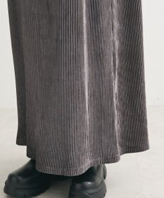 Green Parks ベロアプリーツキャミワンピース