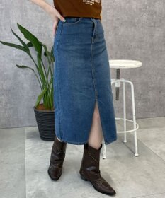WEGO デニムミドルスカート