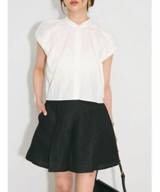 Green Parks タックデザインショート丈シャツ