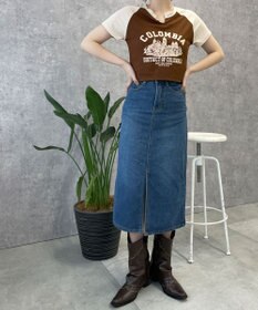 WEGO デニムミドルスカート