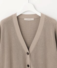 UNFILO ハーフスリーブ畔カーディガン