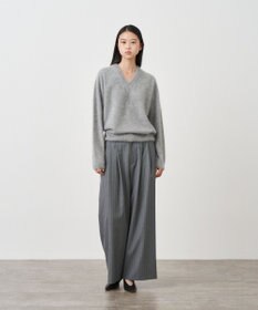 ATON ROYAL FUR CASHMERE | Vネックセーター