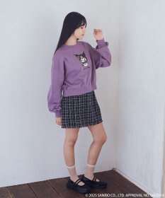 earth music&ecology マイメロディ＆クロミ／ｅａｒｔｈ　レトロアートスウェット