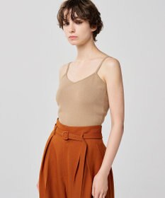 uncrave 【手洗い可】シルキーニット カップ付き キャミソール（uncrave WHITE）