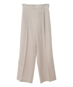 earth music&ecology ウエストフリルワイドパンツ