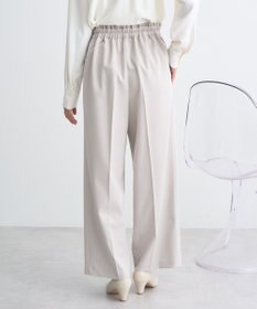 earth music&ecology ウエストフリルワイドパンツ