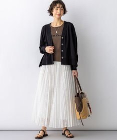 23区 【先行予約/WEB&一部店舗限定】スビンハイツイスト Vネック カーディガン