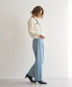 YECCA VECCA 配色ボウタイニット