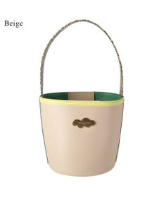 tsumori chisato CARRY カラーコンビエコレザー ハンドバッグ　バケツバッグ ショルダーバッグ