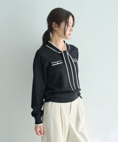 YECCA VECCA 配色ボウタイニット