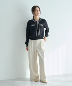 YECCA VECCA 配色ボウタイニット