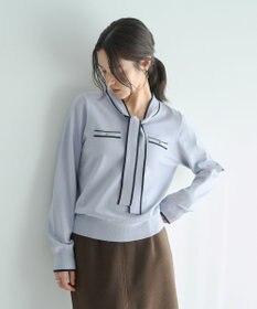 YECCA VECCA 配色ボウタイニット