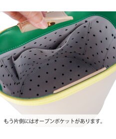 tsumori chisato CARRY カラーコンビエコレザー ハンドバッグ　バケツバッグ ショルダーバッグ