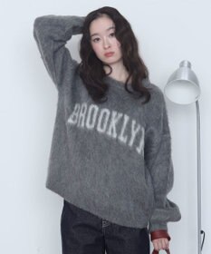 WEGO モヘアタッチBROOKLYNロゴニット