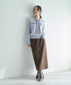 YECCA VECCA 配色ボウタイニット