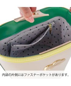 tsumori chisato CARRY カラーコンビエコレザー ハンドバッグ　バケツバッグ ショルダーバッグ