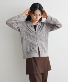 CRAFT STANDARD BOUTIQUE レース編みポロカーディガン