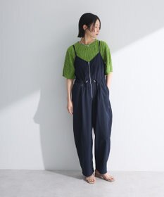Green Parks ＺＩＰ付きドロストコクーンサロペット