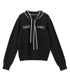 YECCA VECCA 配色ボウタイニット